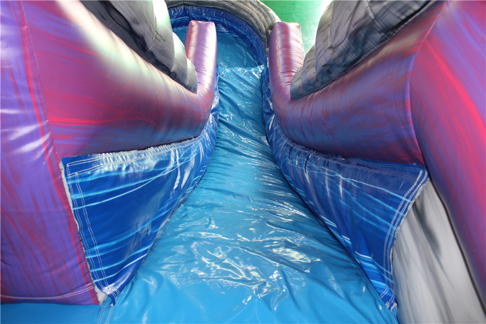 Inflatable Marble Purple water Slide