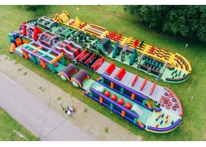 Outdoor Customized Beast Inflatable Obstacle Course 5k Insane Obstacle Sport Adults Games