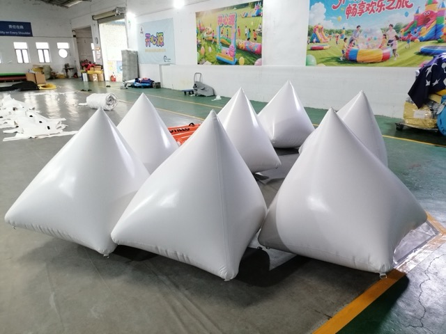 Cylindrical swimming event buoys