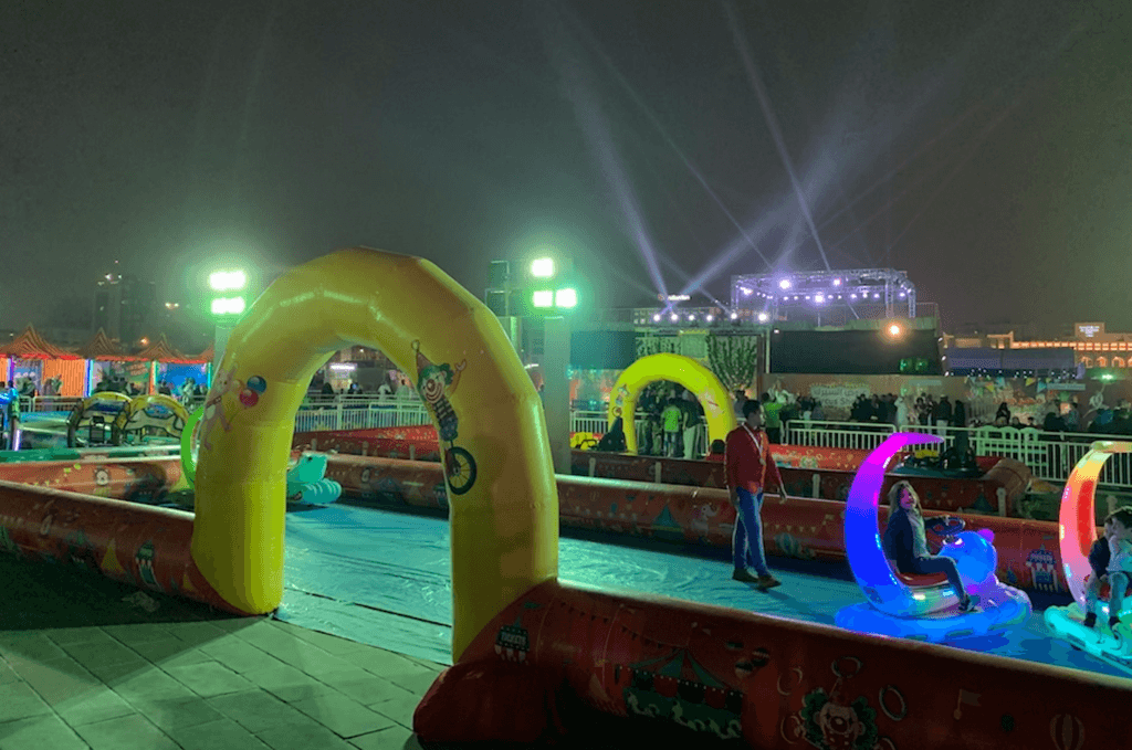 Vibrant Color Theme Commercial Inflatable Slide