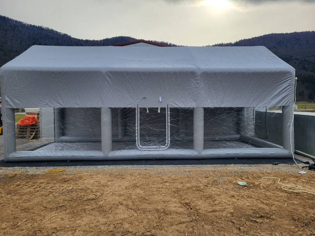 Custom Inflatable Car Cover Installation