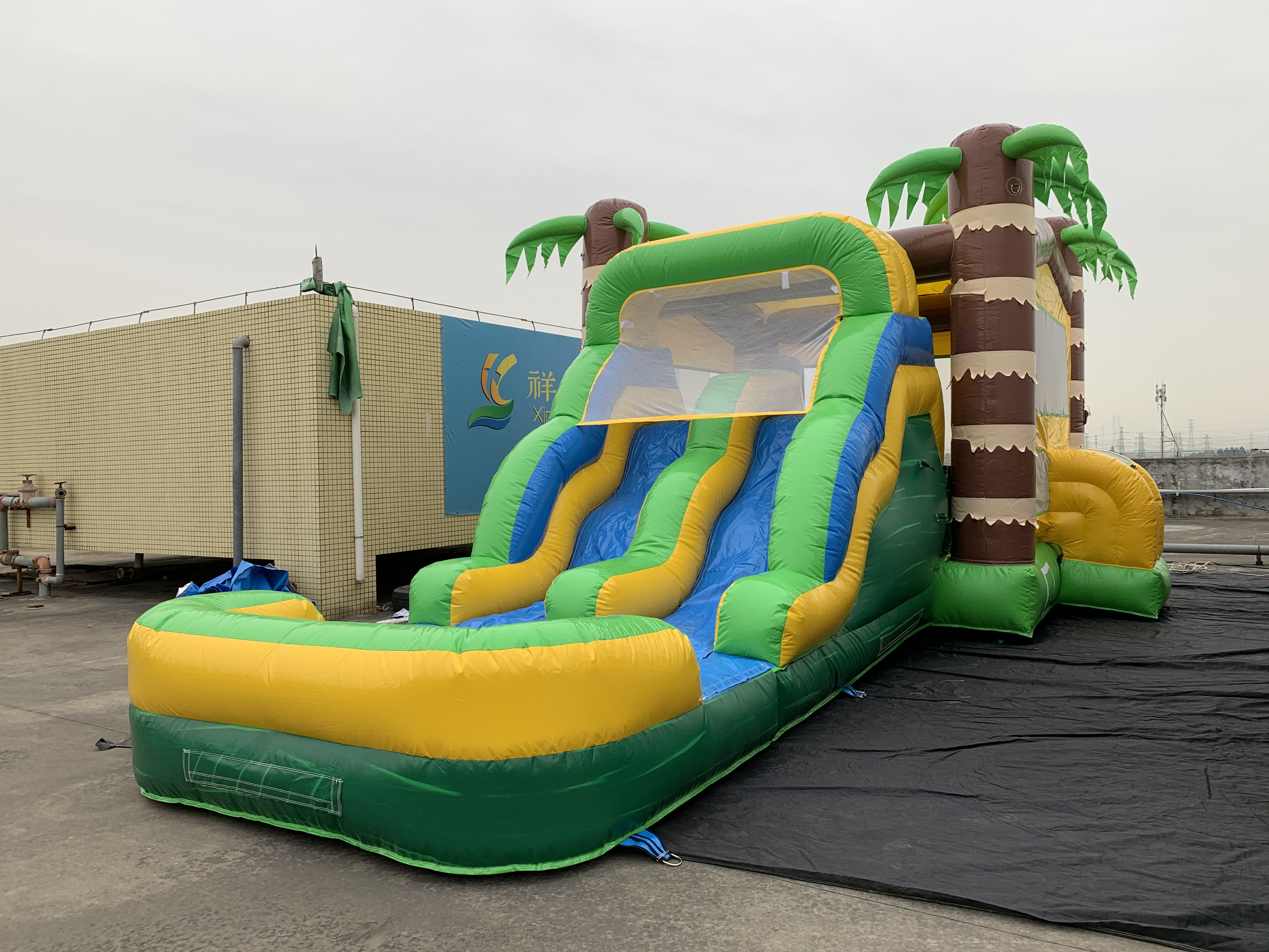Jungle Bouncy Castle Slide