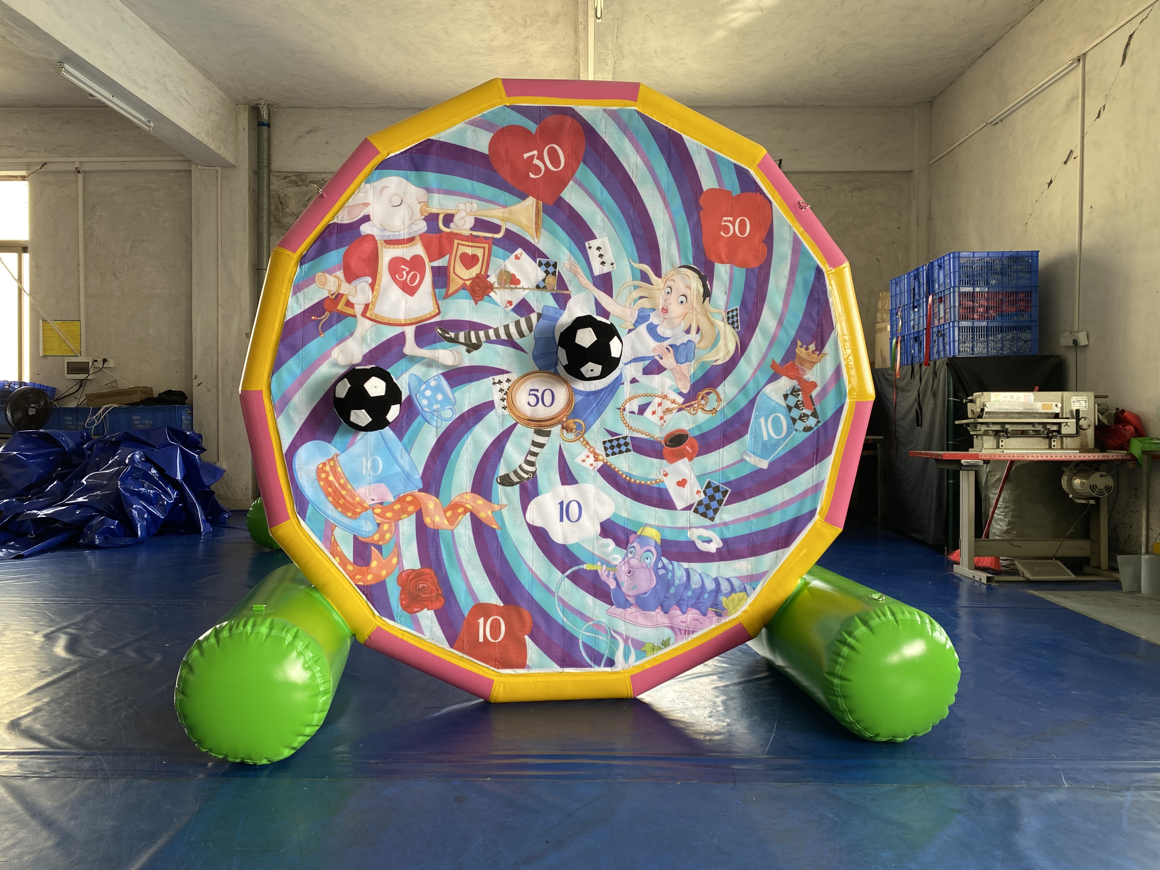 inflatable soccer board goals 