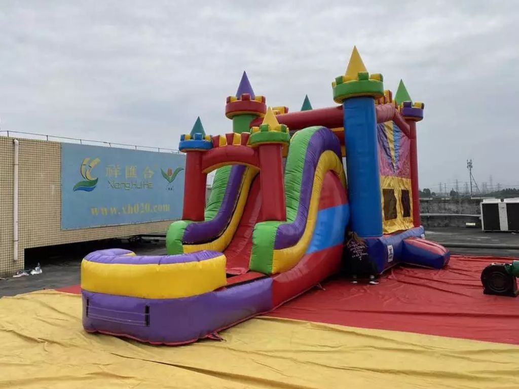 Jungle Bouncy Castle Slide
