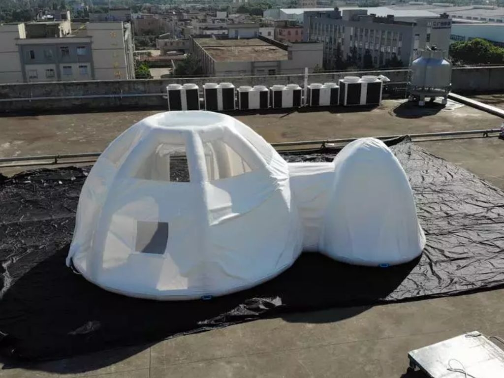 inflatable transparent tent