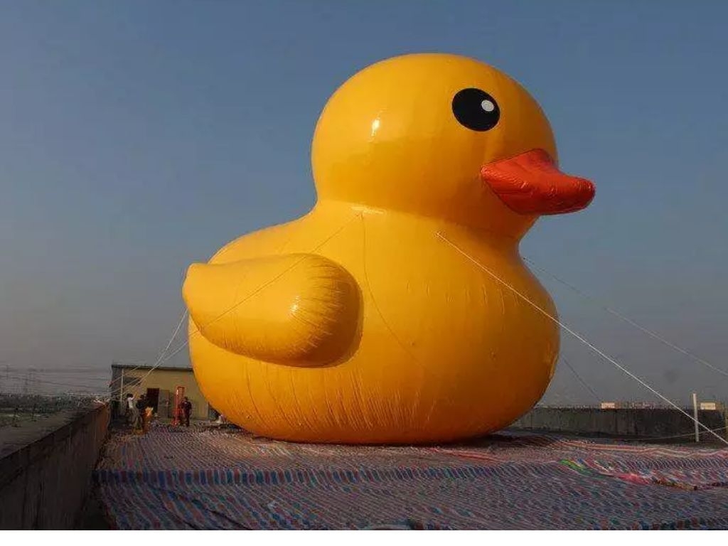 Inflatable Rhubarb Duck