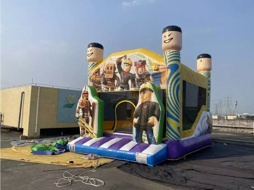inflatable Roblox bounce combo