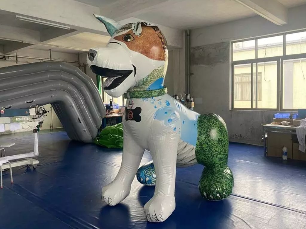 inflatable map dog