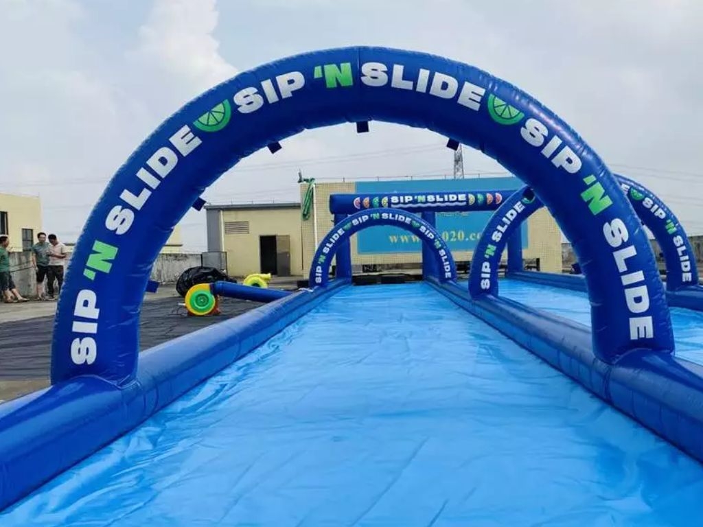 Inflatable City slides