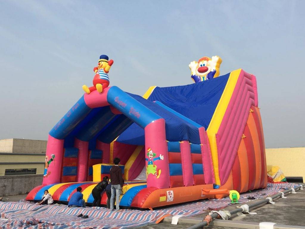 Inflatable clown slide