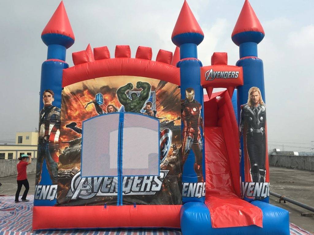 inflatable Avengers bouncy castle combo