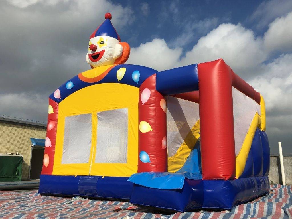 Inflatable clown  bounce combo