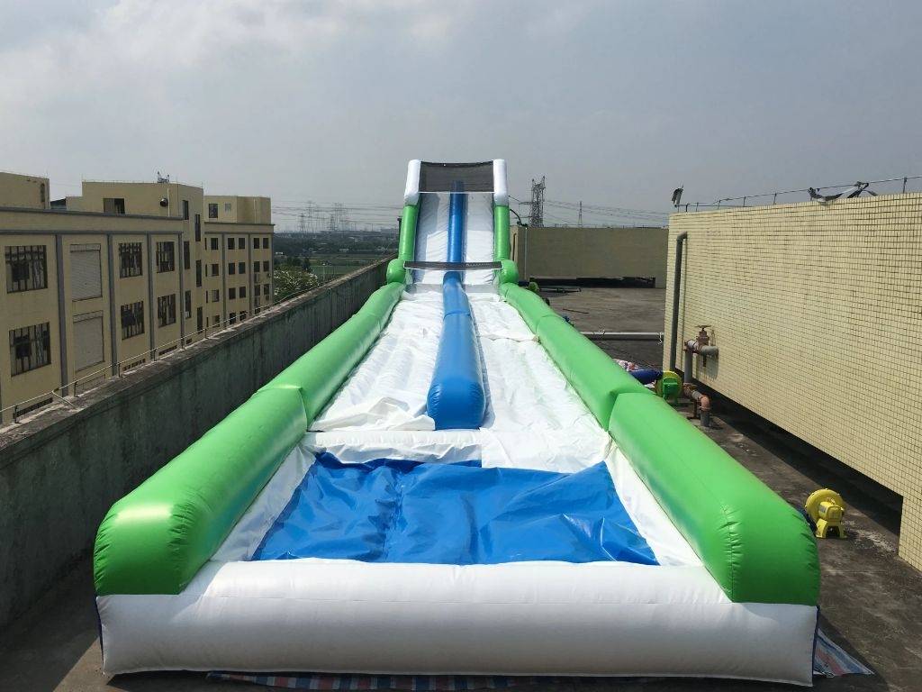 Inflatable water slides
