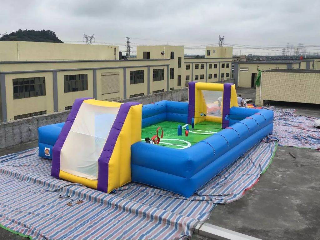 Inflatable water soccer field