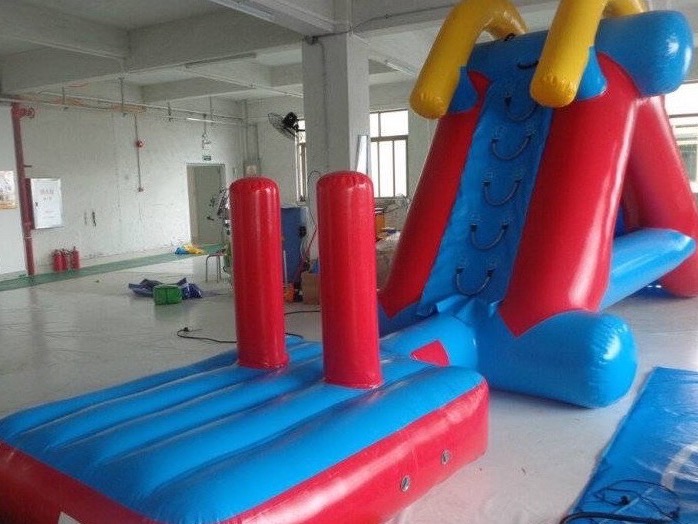 Inflatable water obstacles