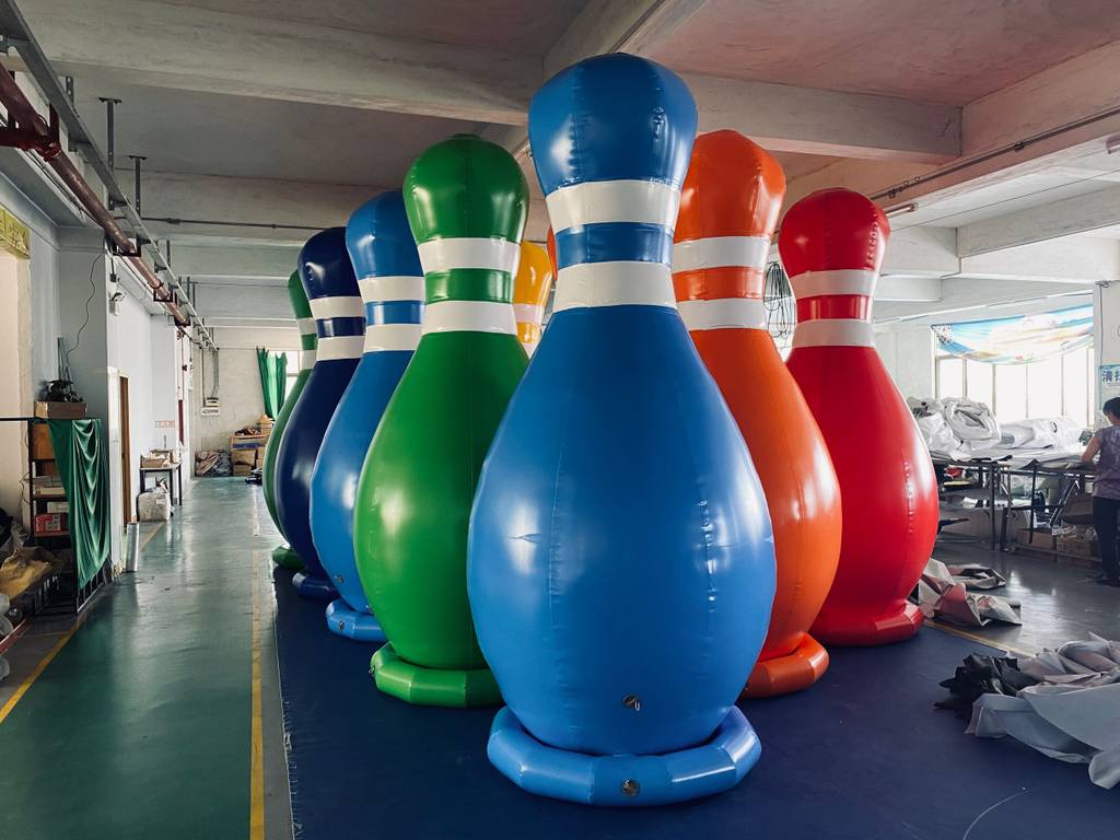 Inflatable bowling ball model