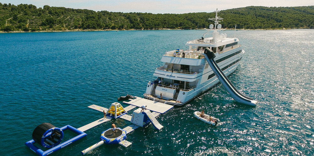 Custom Luxury Inflatable Yacht Slides