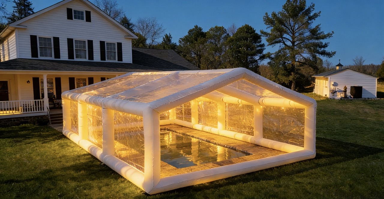 Airtight Inflatable Pool Domes and Swimming Pool Enclosures
