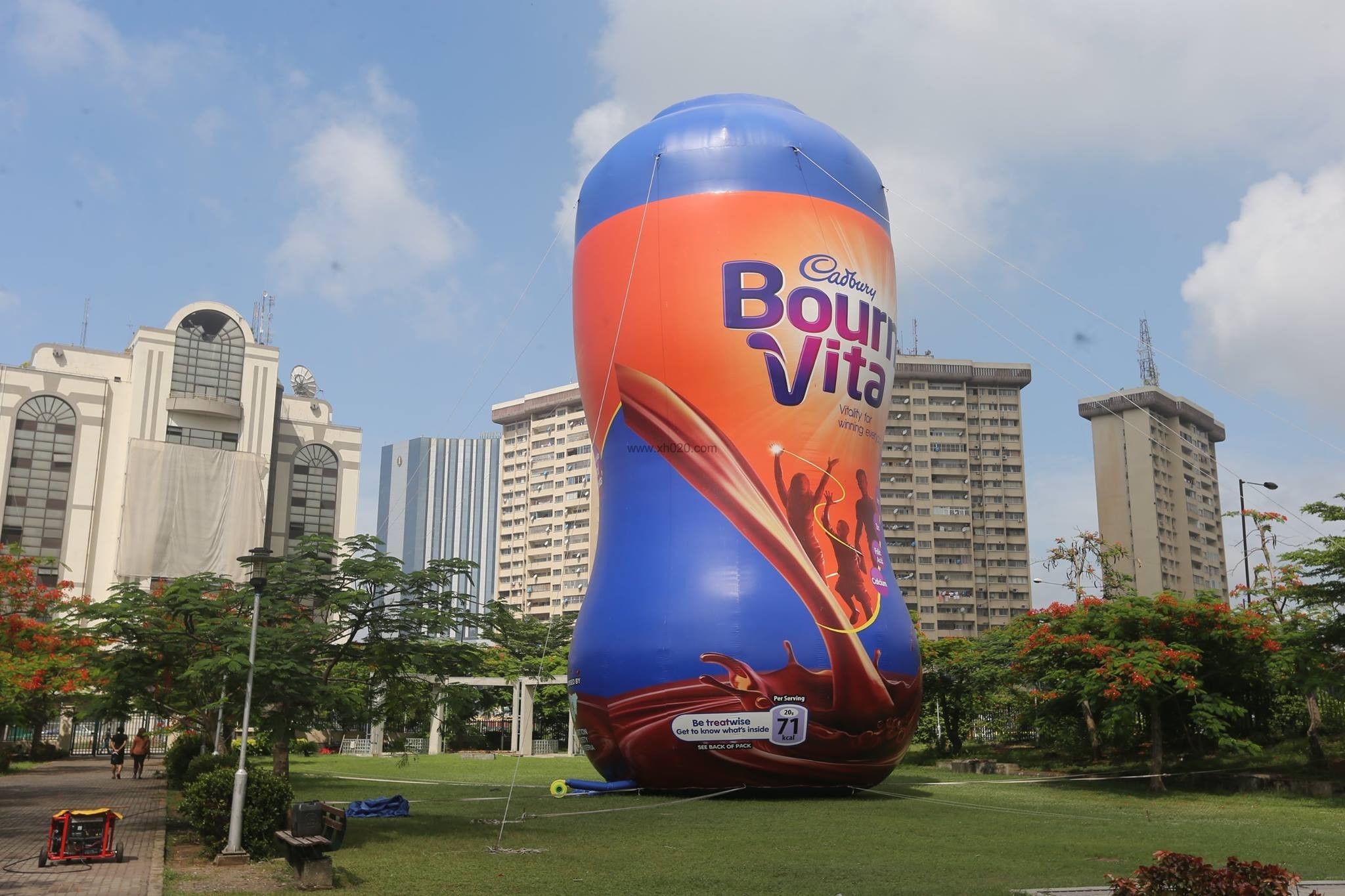 Bournvita bottle inflatable