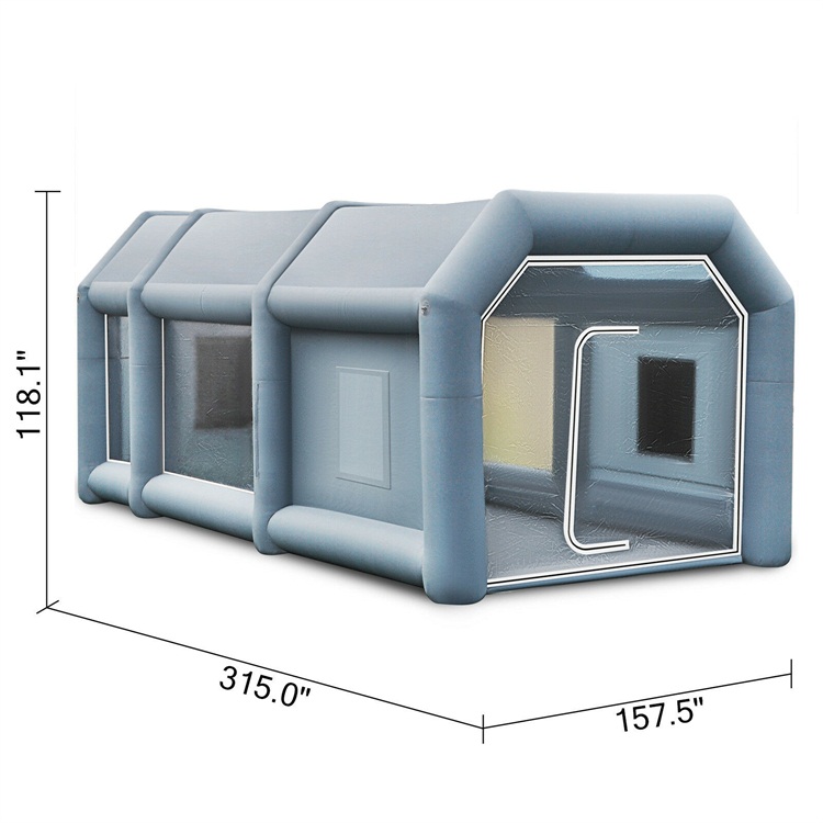 Inflatable spray booth