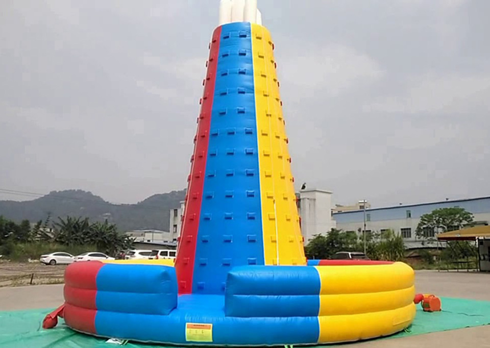 Inflatable wall base safety