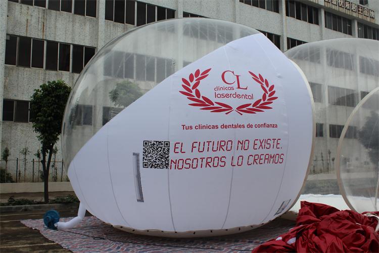 clear inflatable globe tent