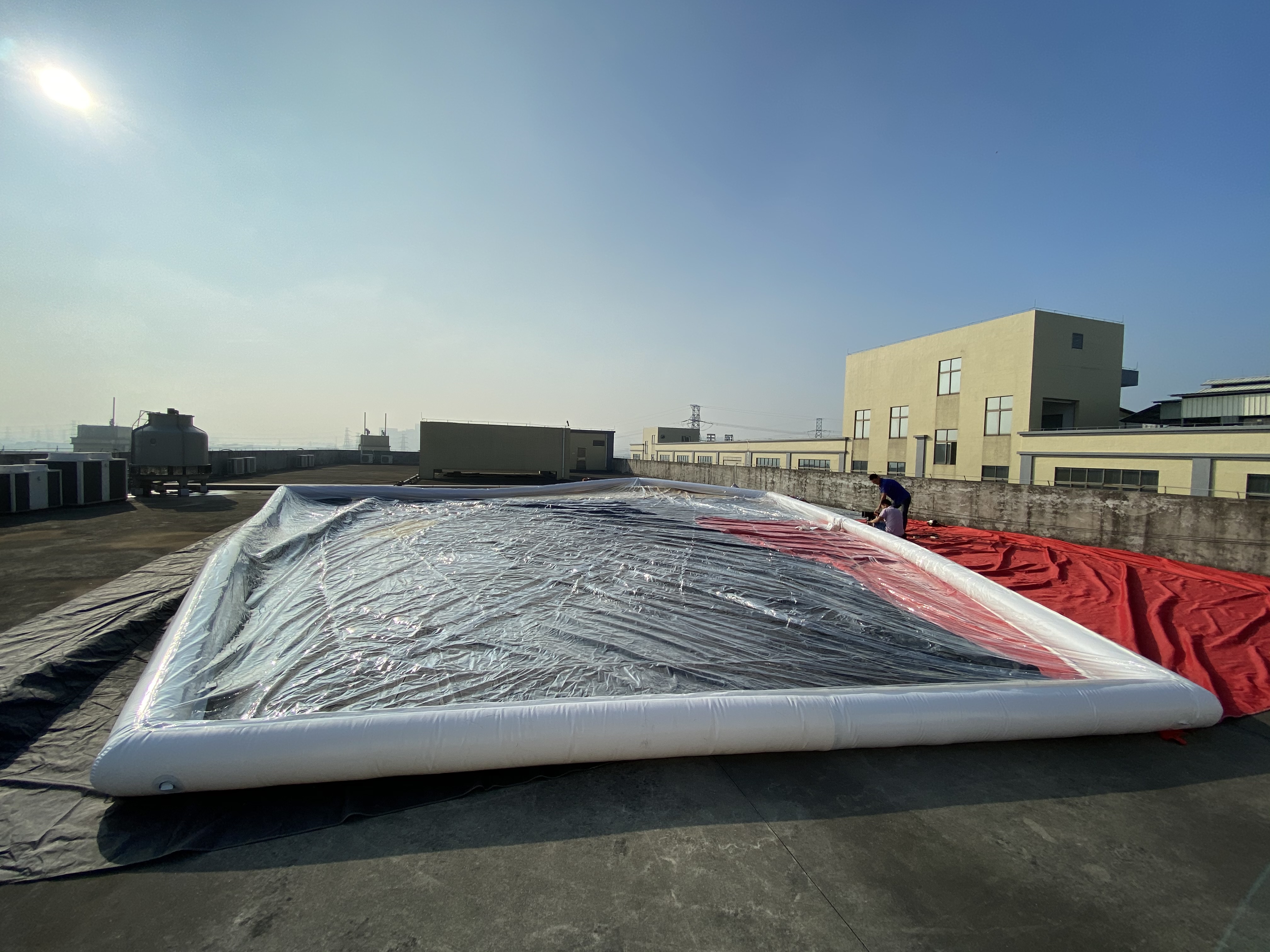 inflatable pool cover dome