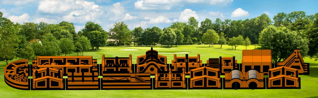 Inflatable obstacle courses