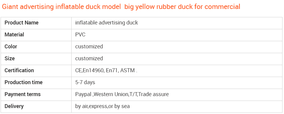 inflatable yellow duck 