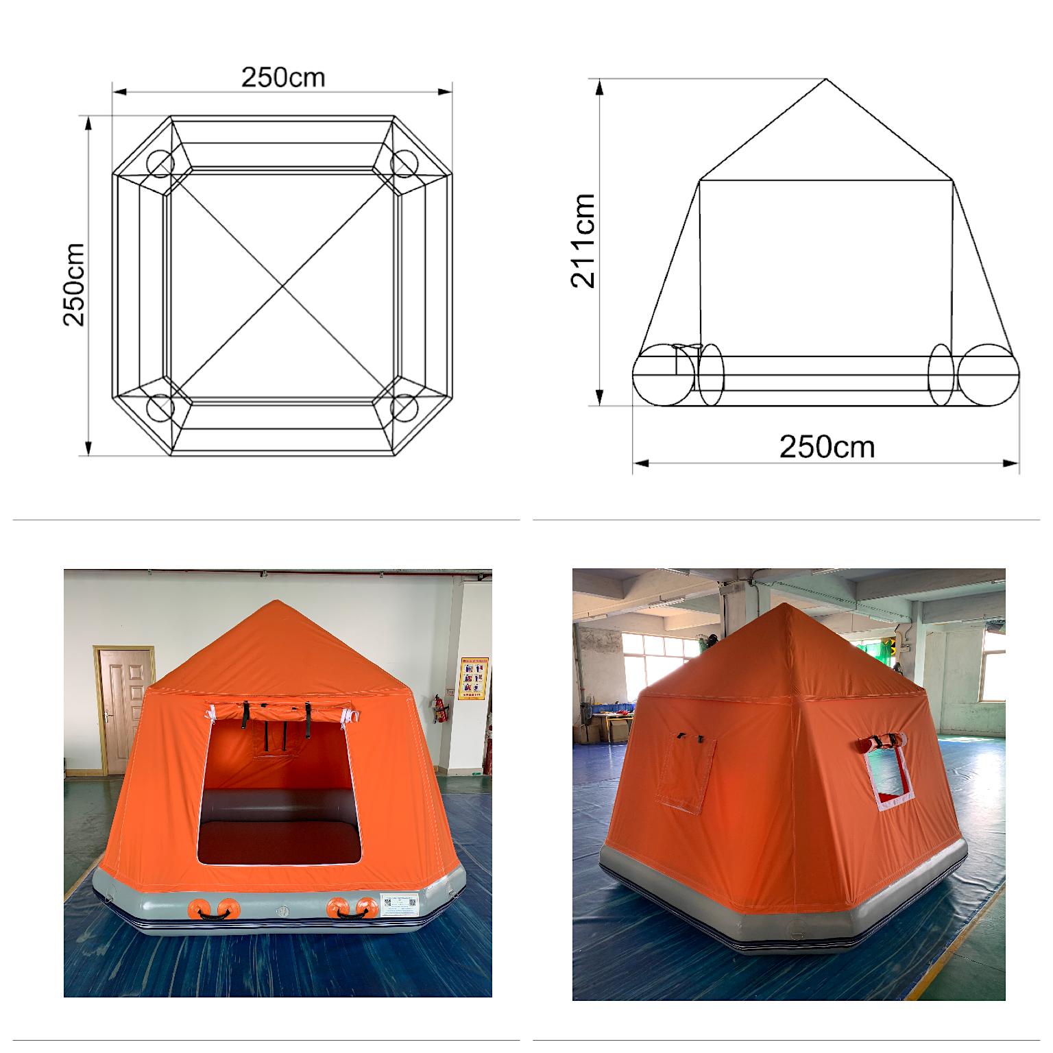 inflatable floating tent 