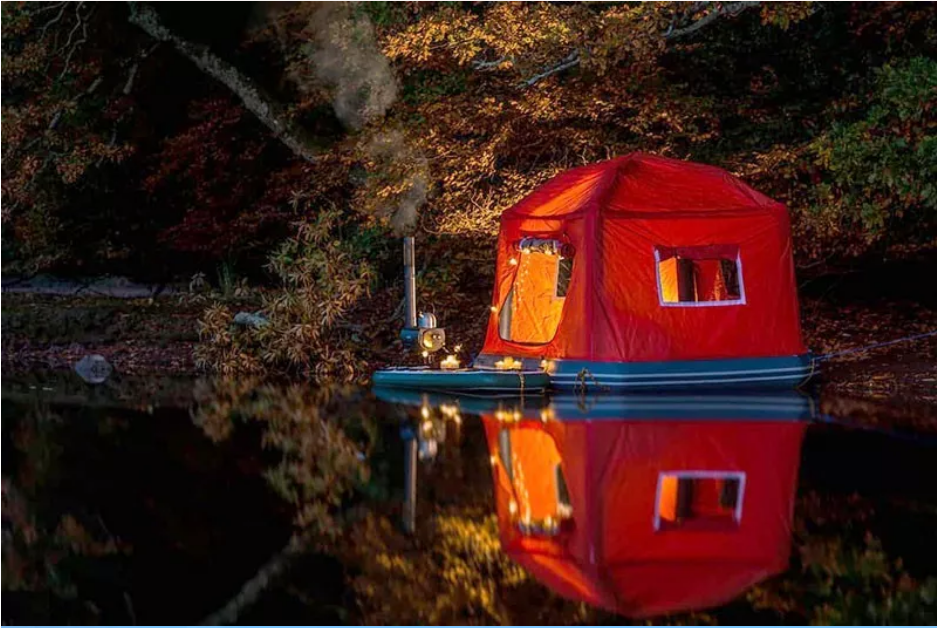 inflatable floating tent 