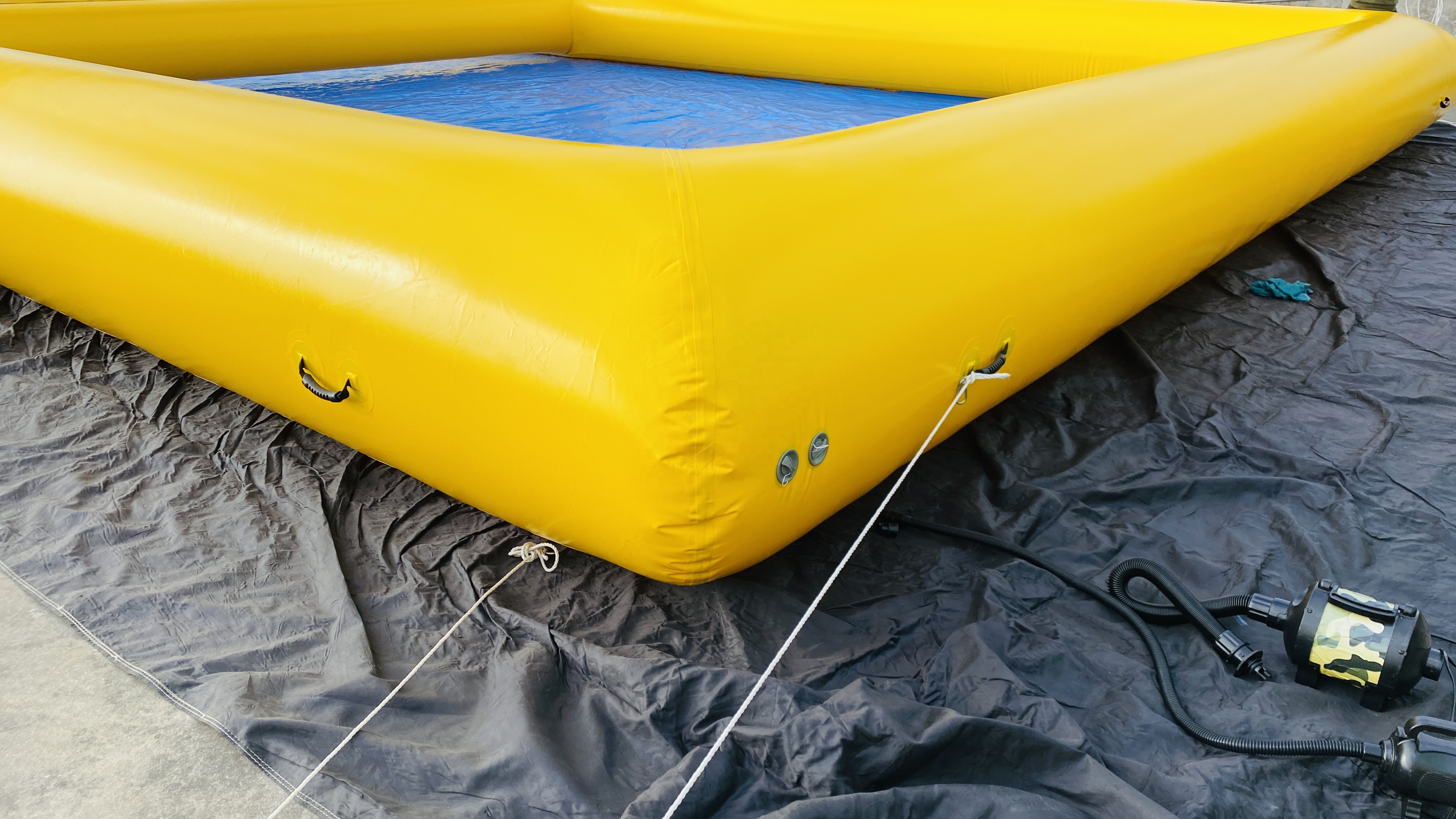 inflatable volleyball court pool