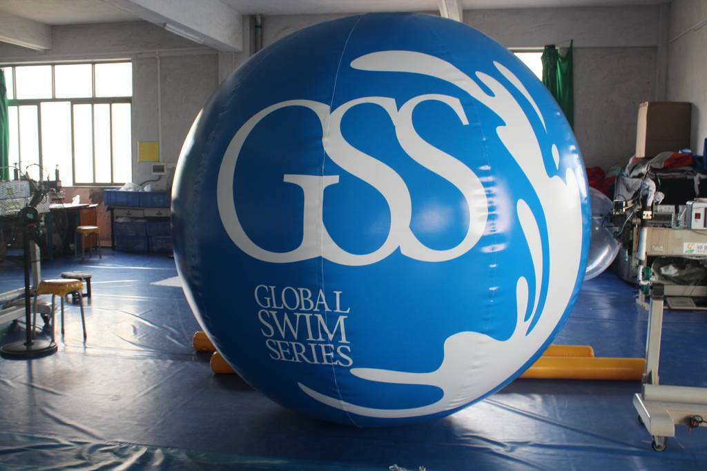 Inflatable advertising ball
