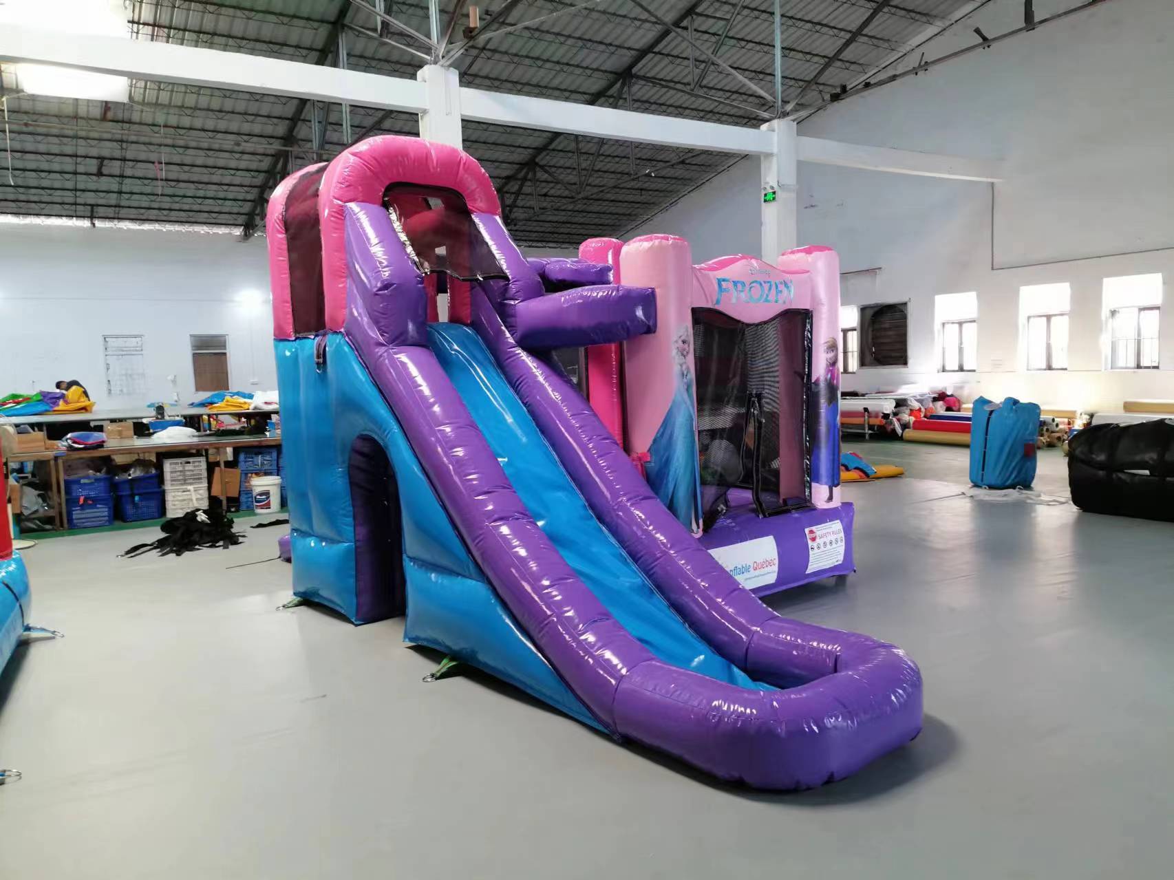 Princess bounce house slide combo