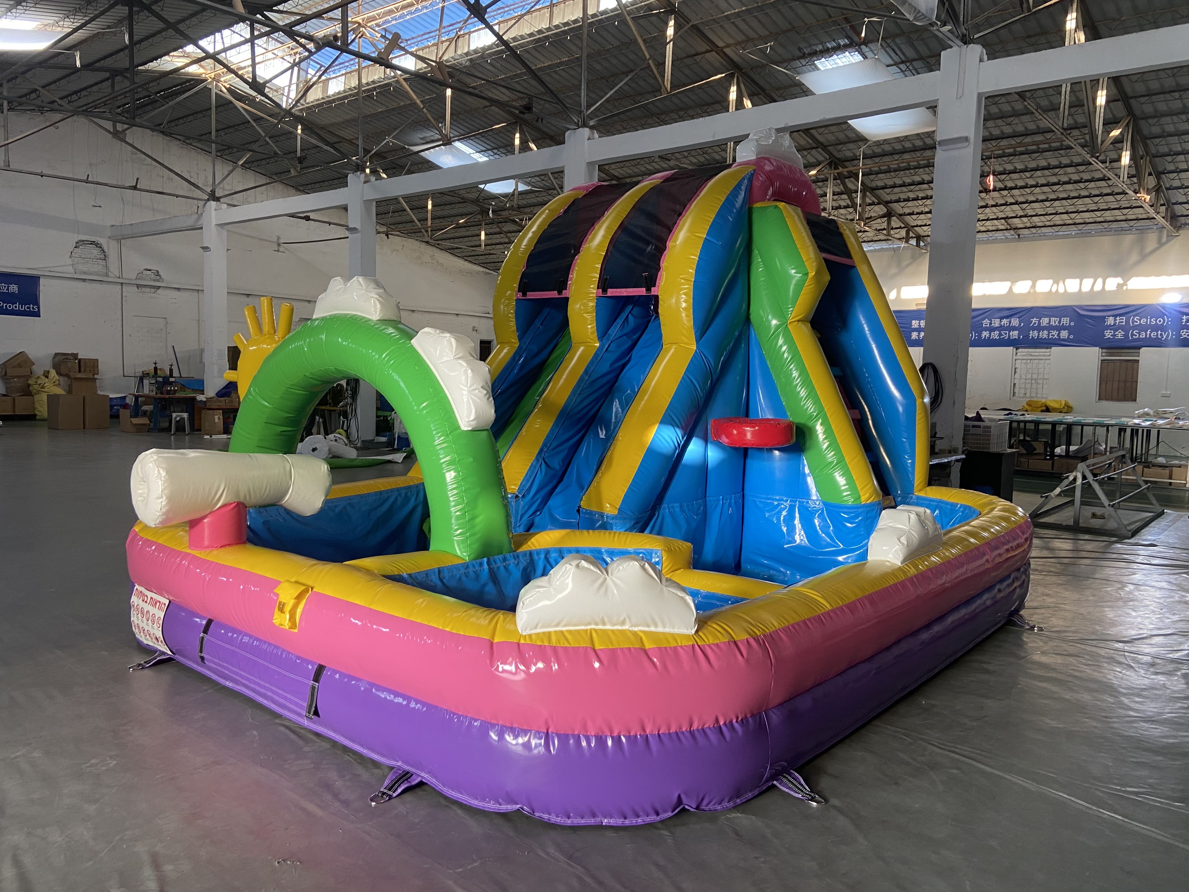 Commercial Inflatable with Water Slide