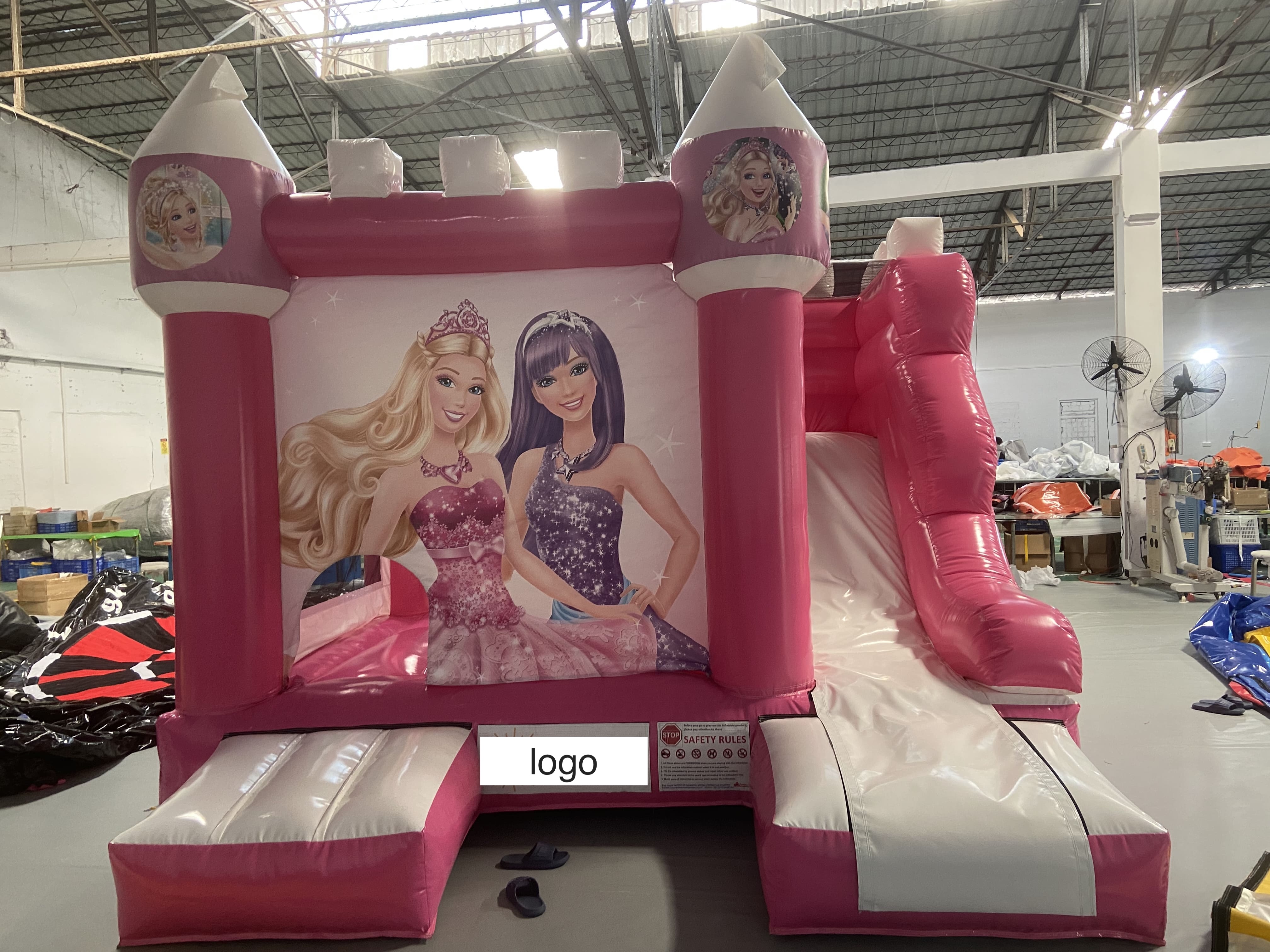 Outdoor princess bounce castle
