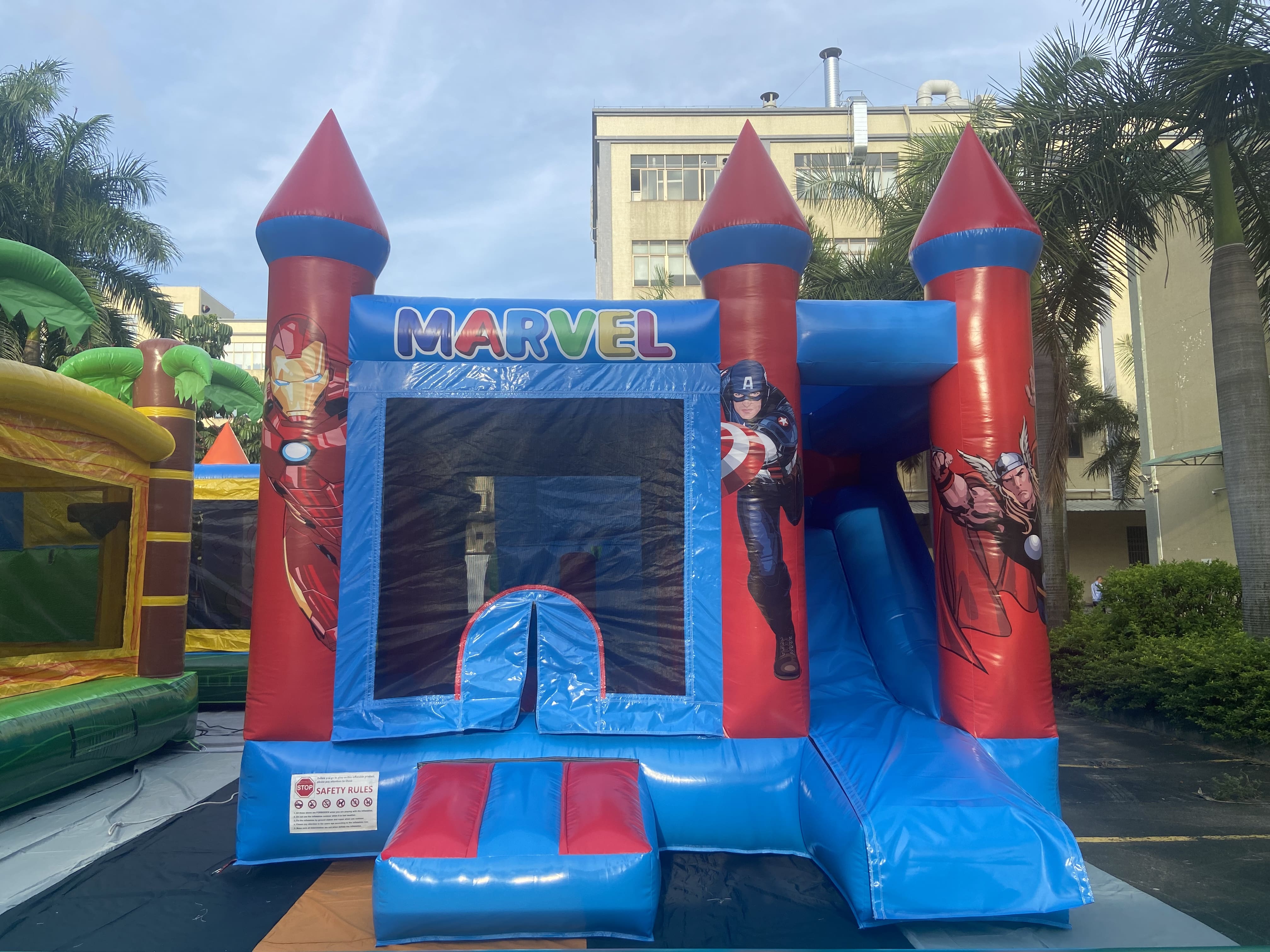 Avengers inflatable slide