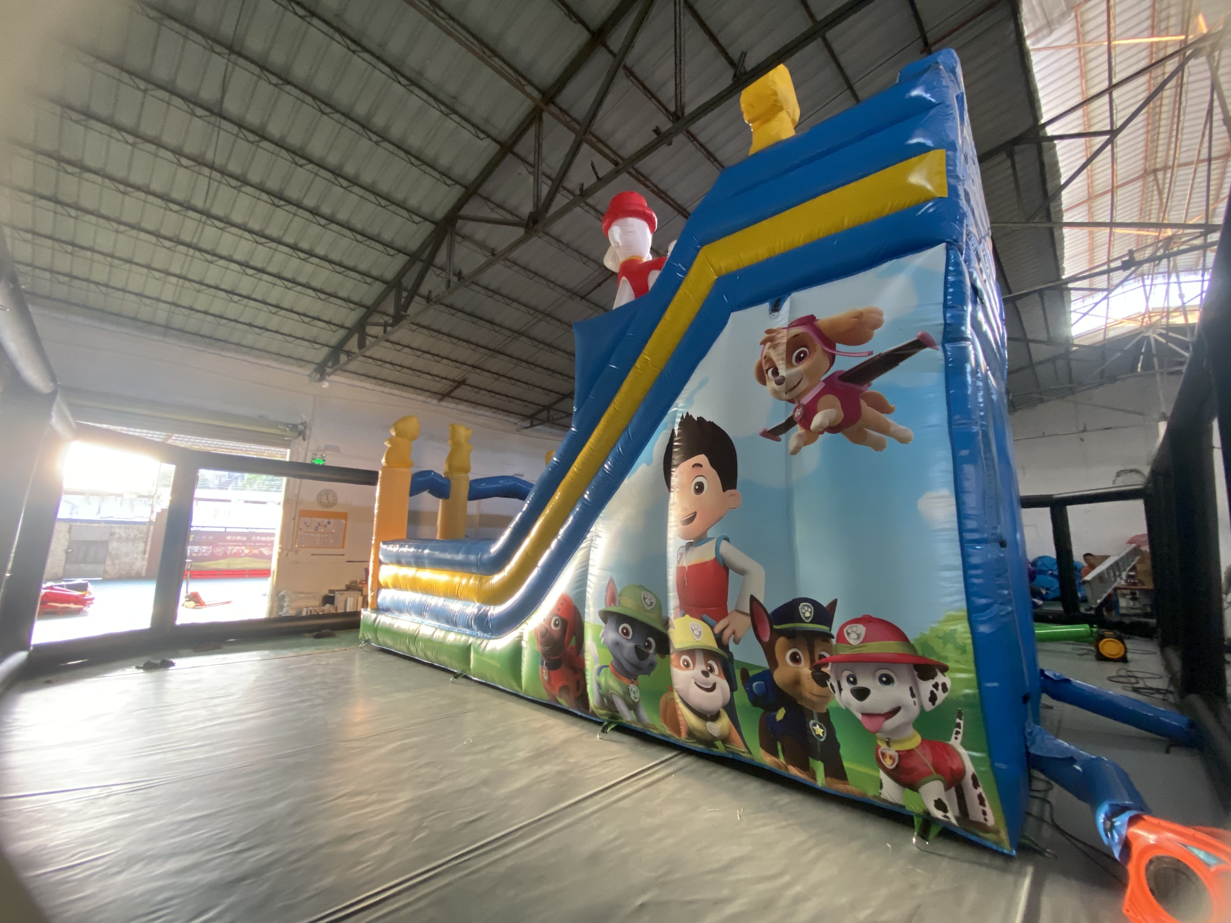 Commercial inflatable playground slide