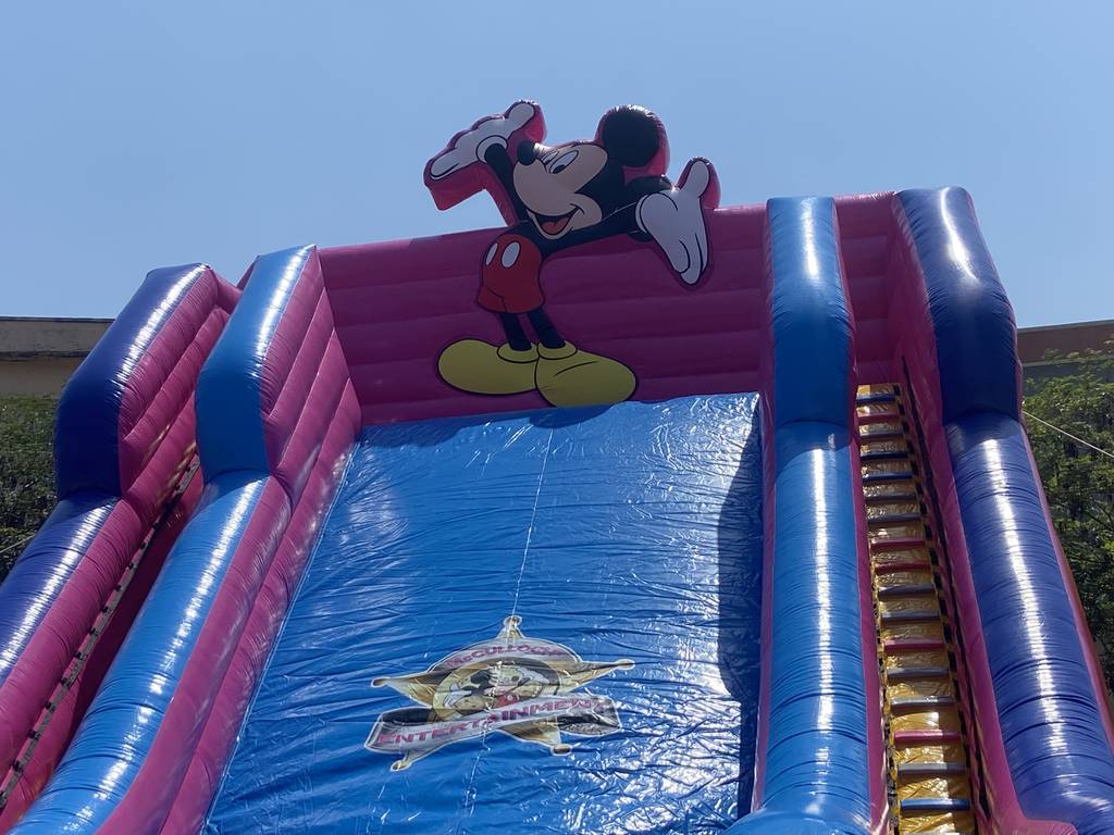 Commercial bounce slide