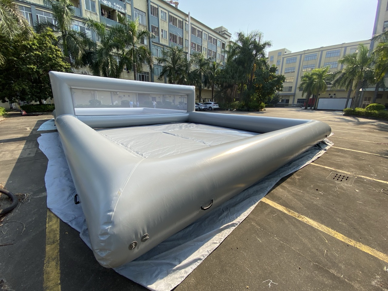 Portable volleyball court