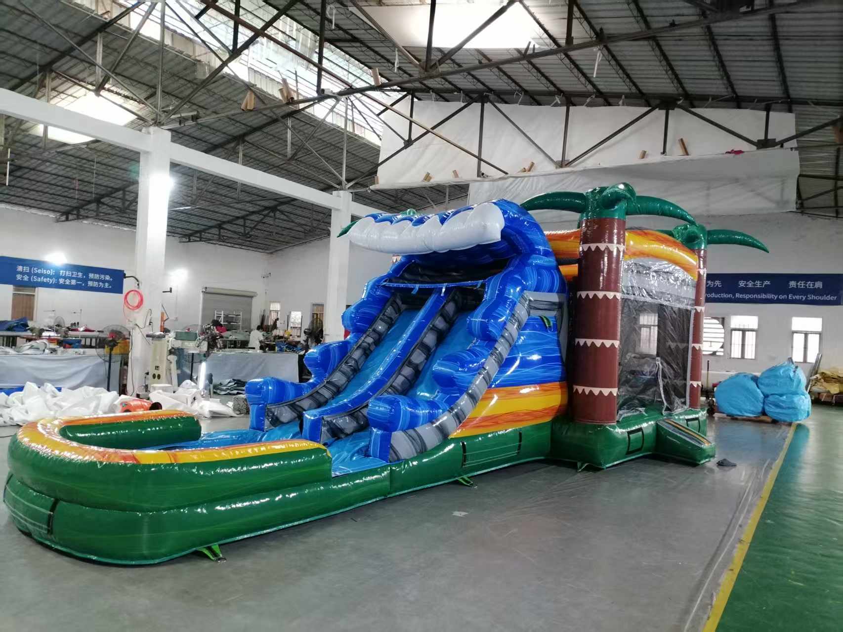 US Inflatable water slide