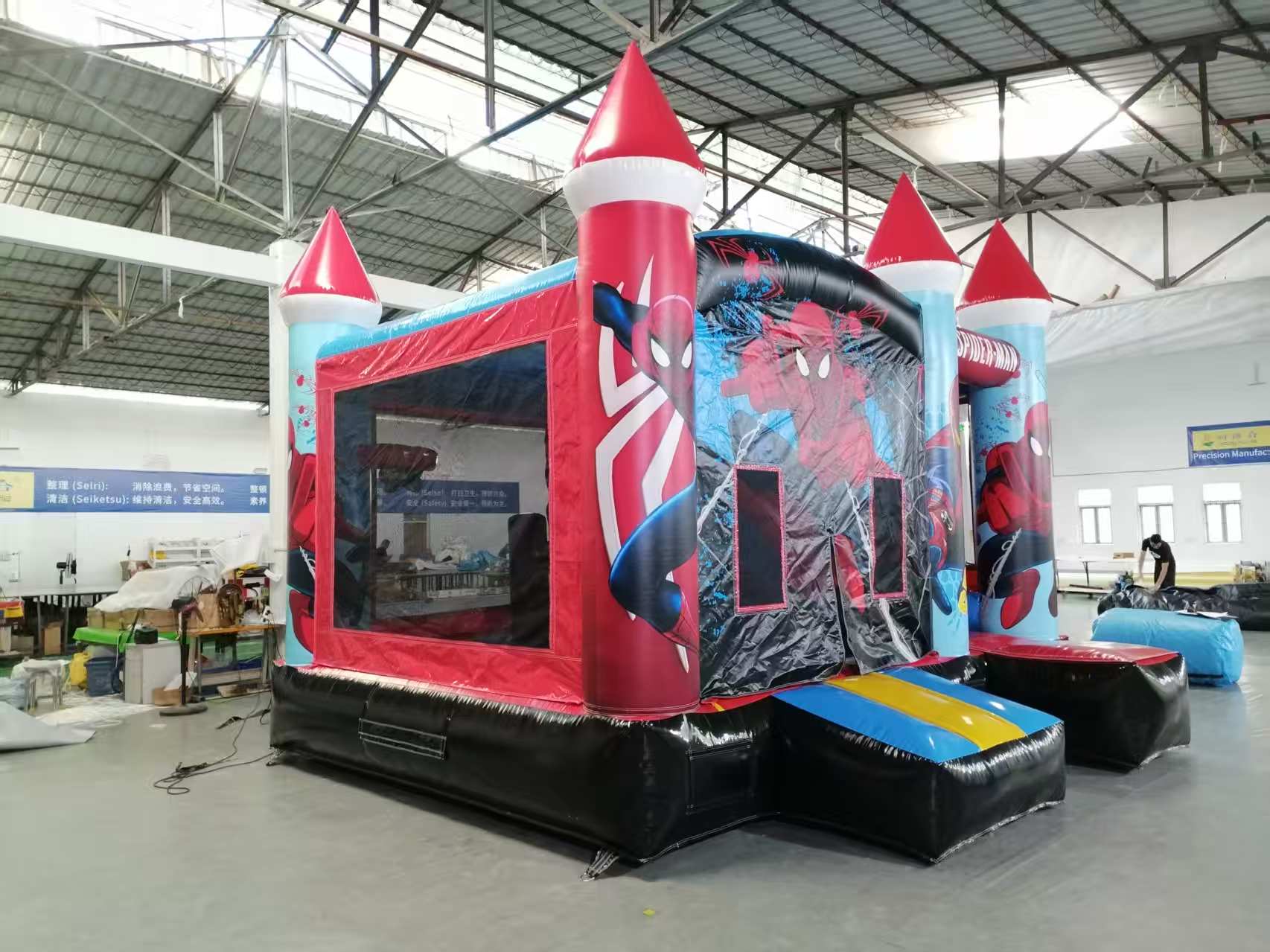 16' Spiderman Inflatable Bounce Slide