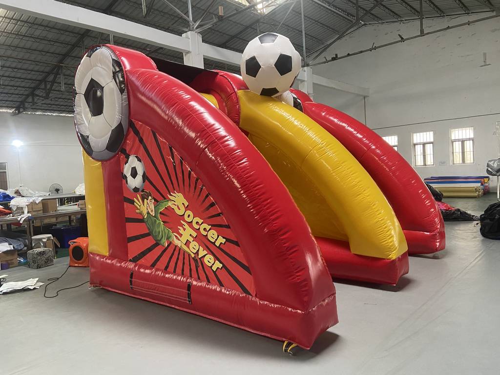 inflatable soccer challenge
