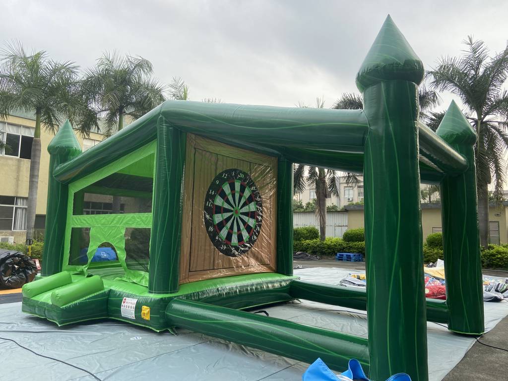 nflatable bounce house with darts