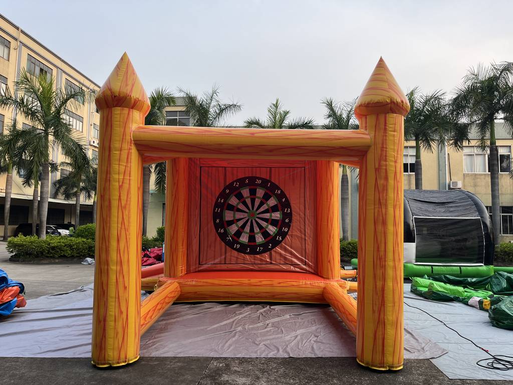 bounce house and darts combo