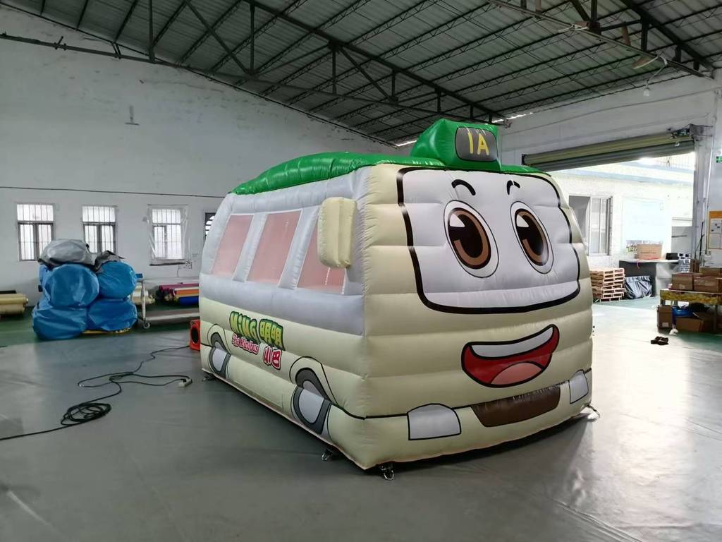 bus inflatable castle