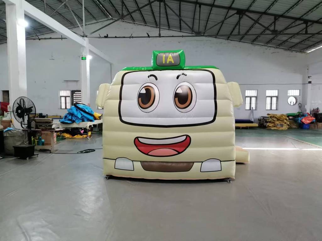 school bus bounce house
