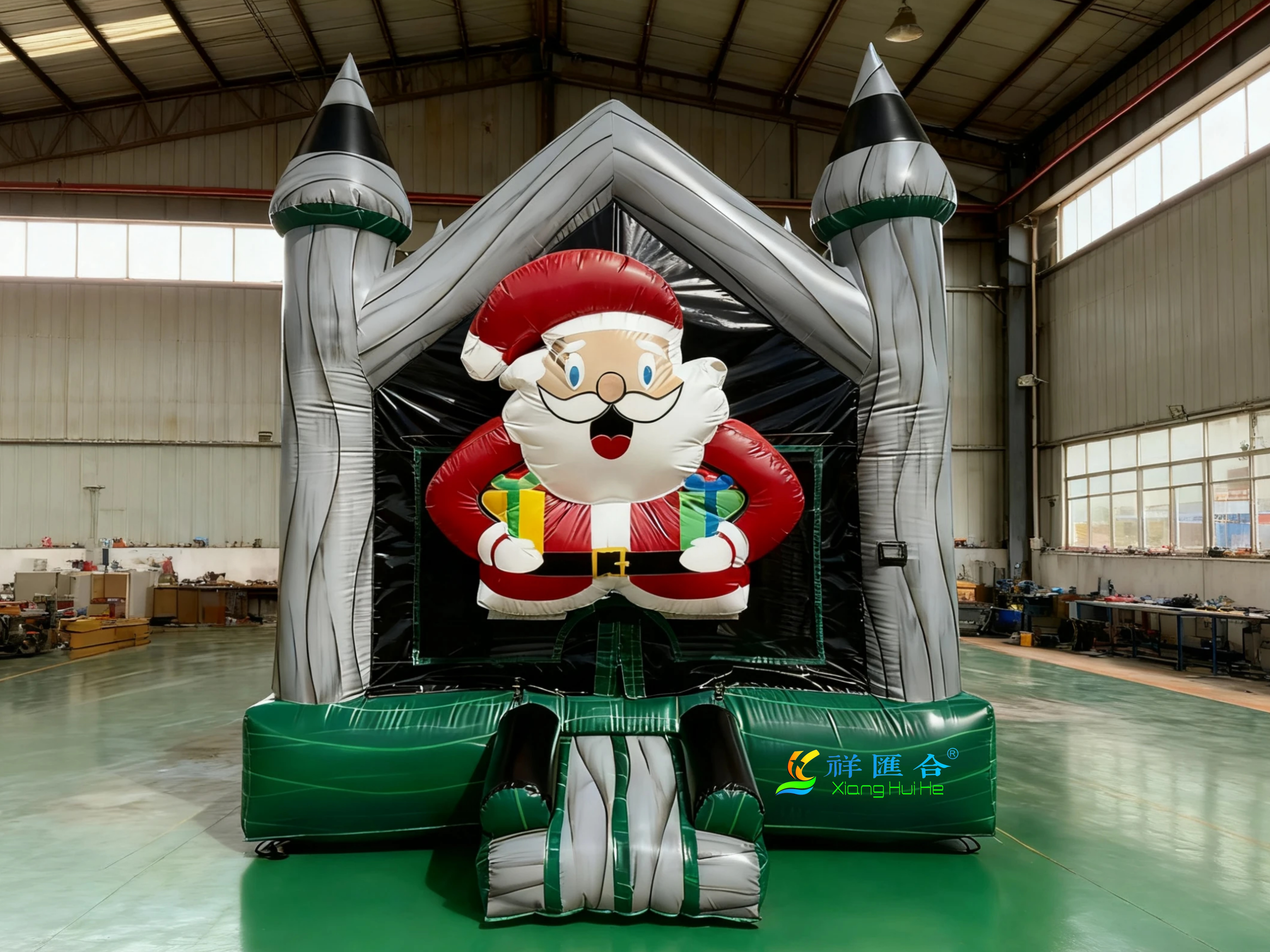 custom santa bounce house
