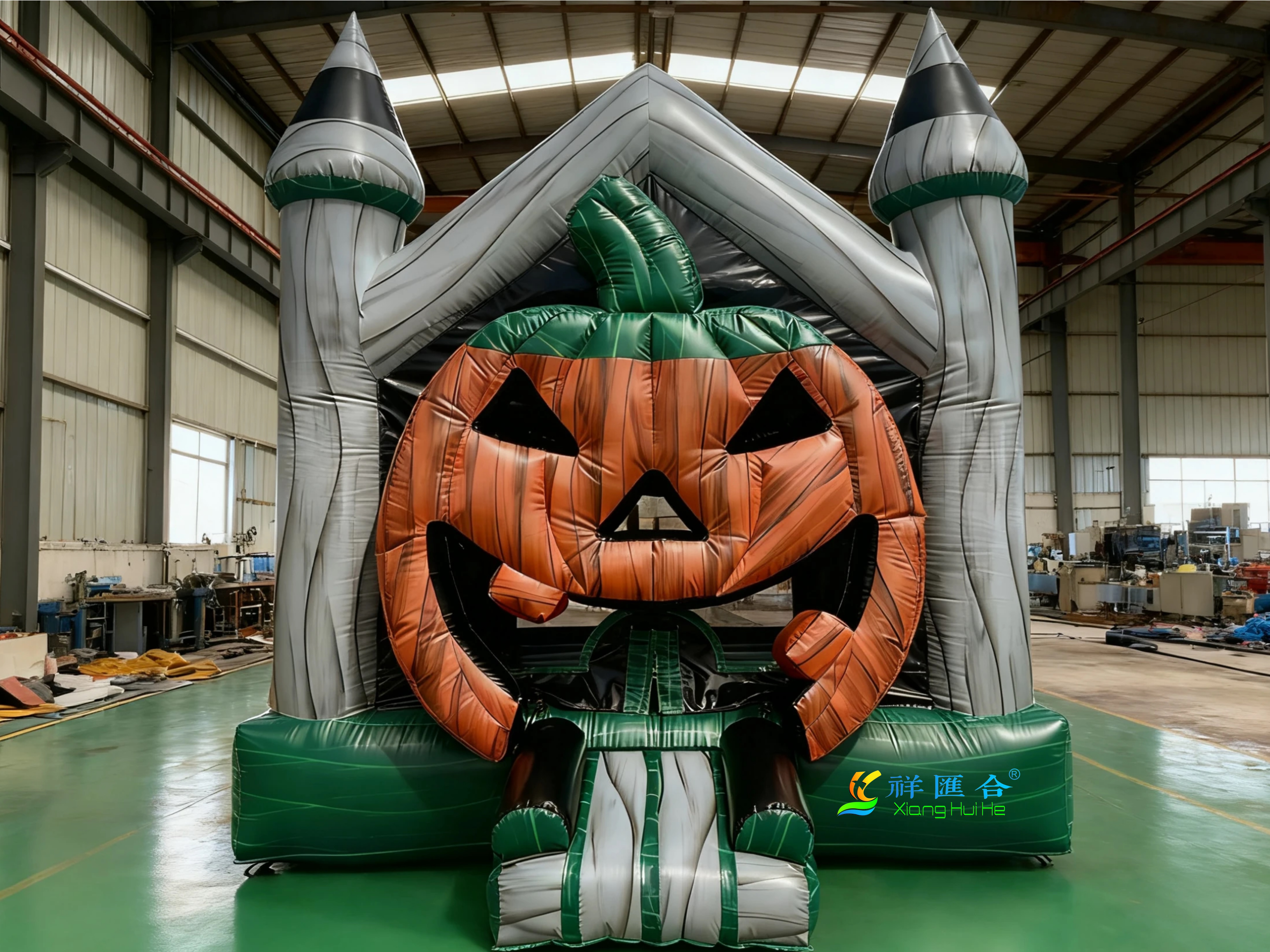 halloween pumpkin bounce house