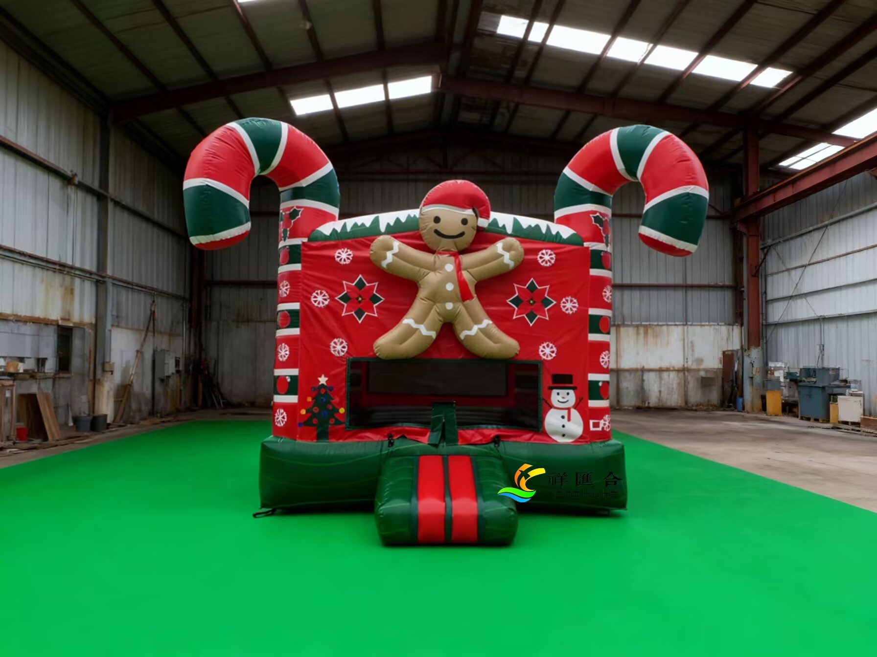gingerbread house bouncy castle
